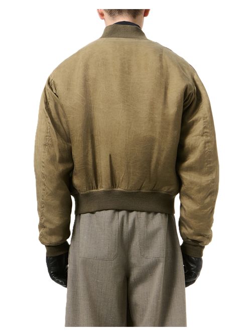 Bomber Wax Dipped Cupro Our Legacy | M4268MMKMARSH KHAKI WAX DIPPED